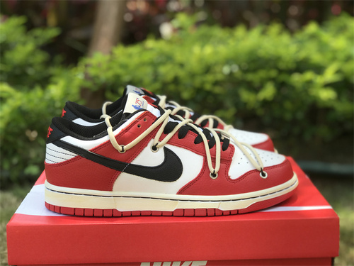 Pure original NBA X Nike Dunk Low Emb _Chicago_ Chicago 75th Anniversary Item Number_ DD3363-100 Size_ 36-47.5-ddedf003